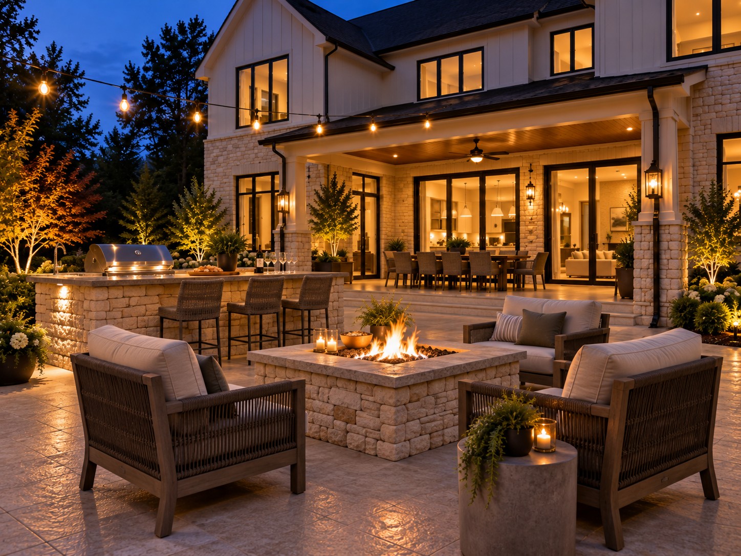 Fire & kitchen work by L.D. Williams Decorative Concrete