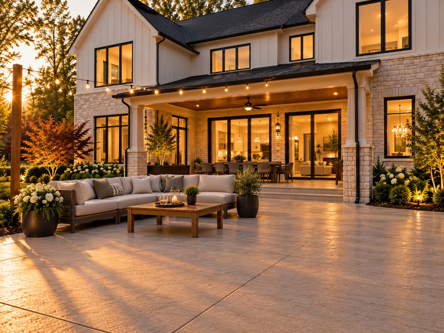 Patios work by L.D. Williams Decorative Concrete
